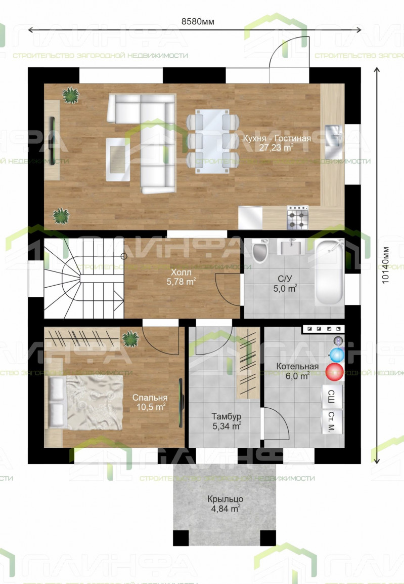 Проект дома К2-130 — 5