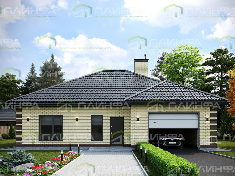 Проект дома К1-120 с гаражом — 2