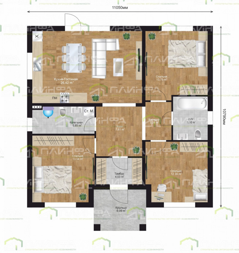 Проект дома К1-97 — 5