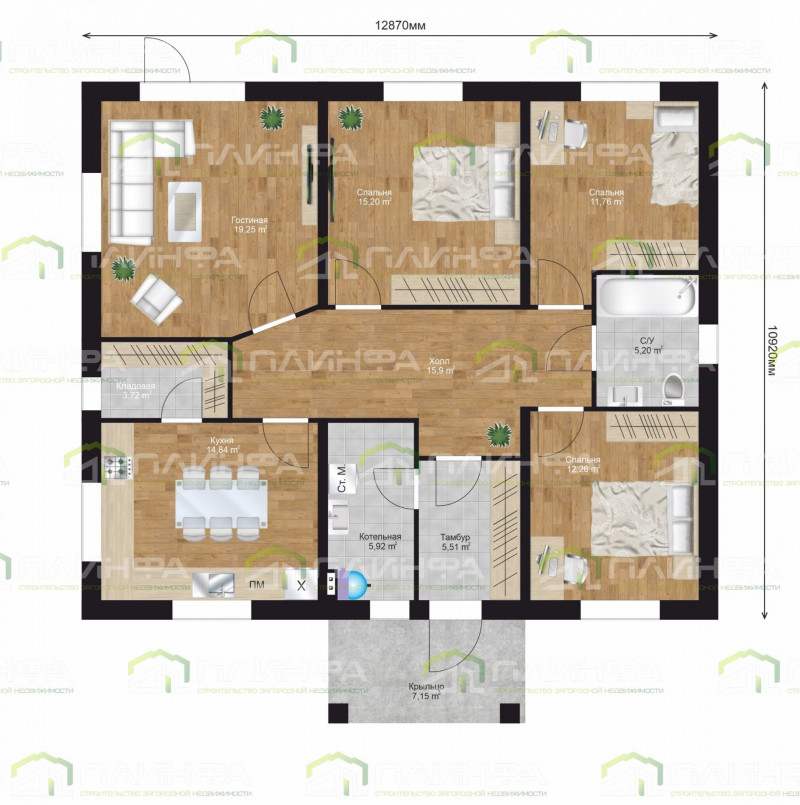 Проект дома К1-116 — 5