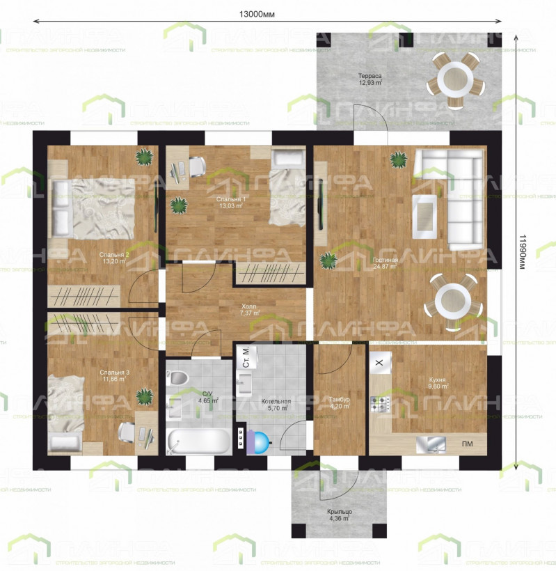 Проект дома К1-107 — 5