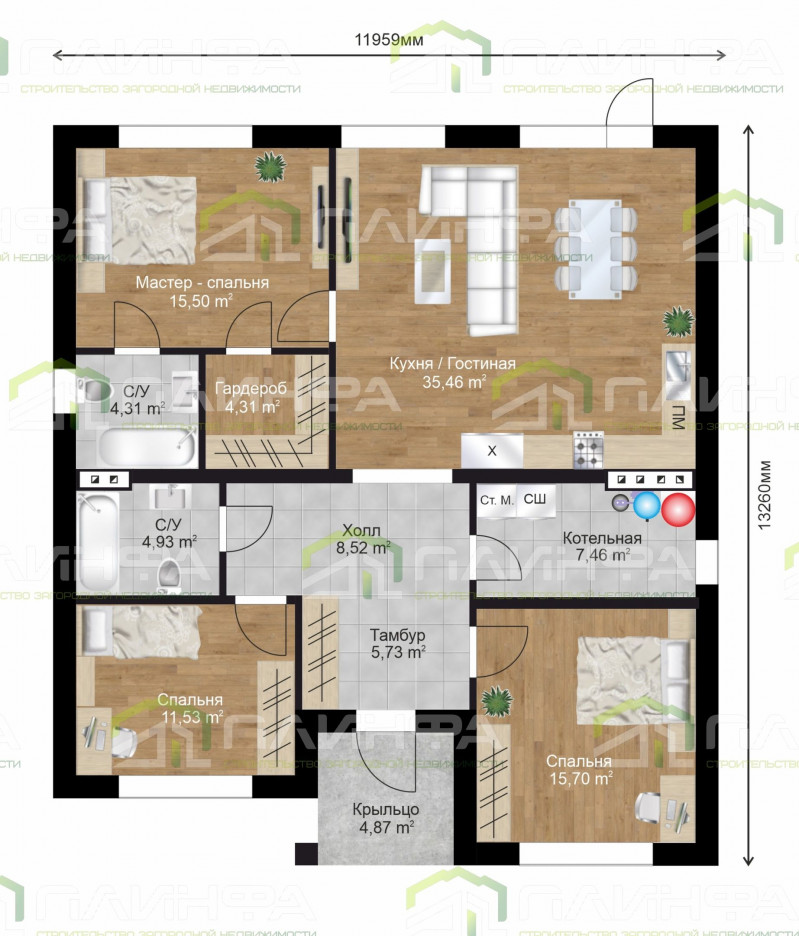 Проект дома К1-118 — 5