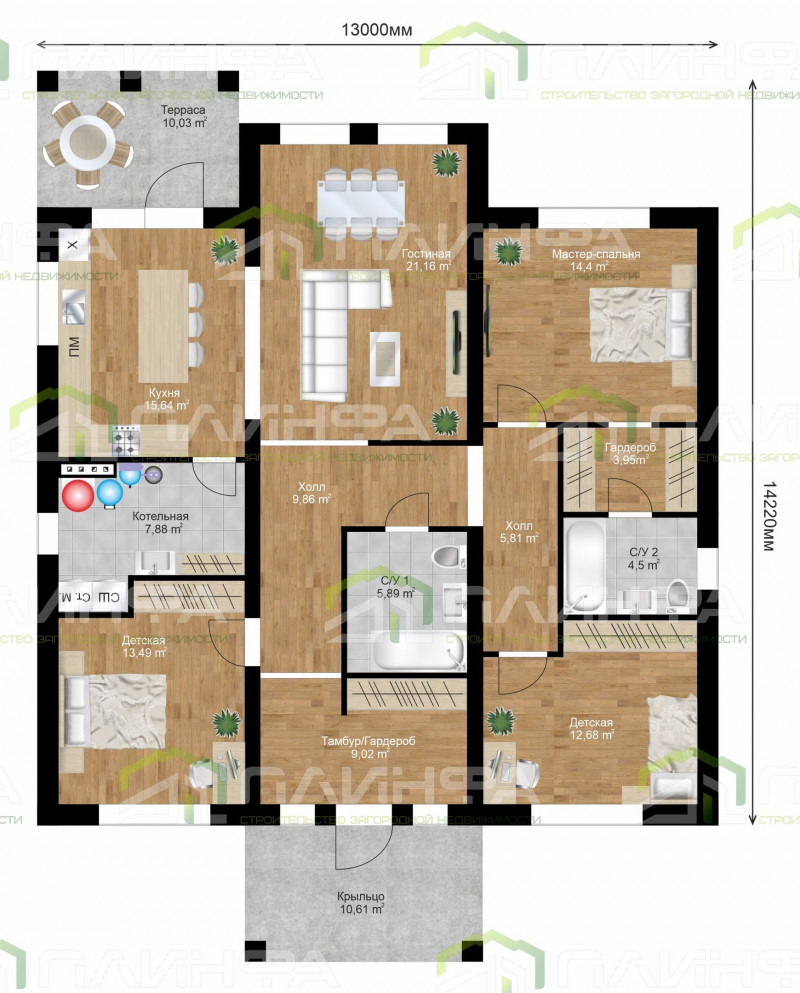 Проект дома К1-145 — 5